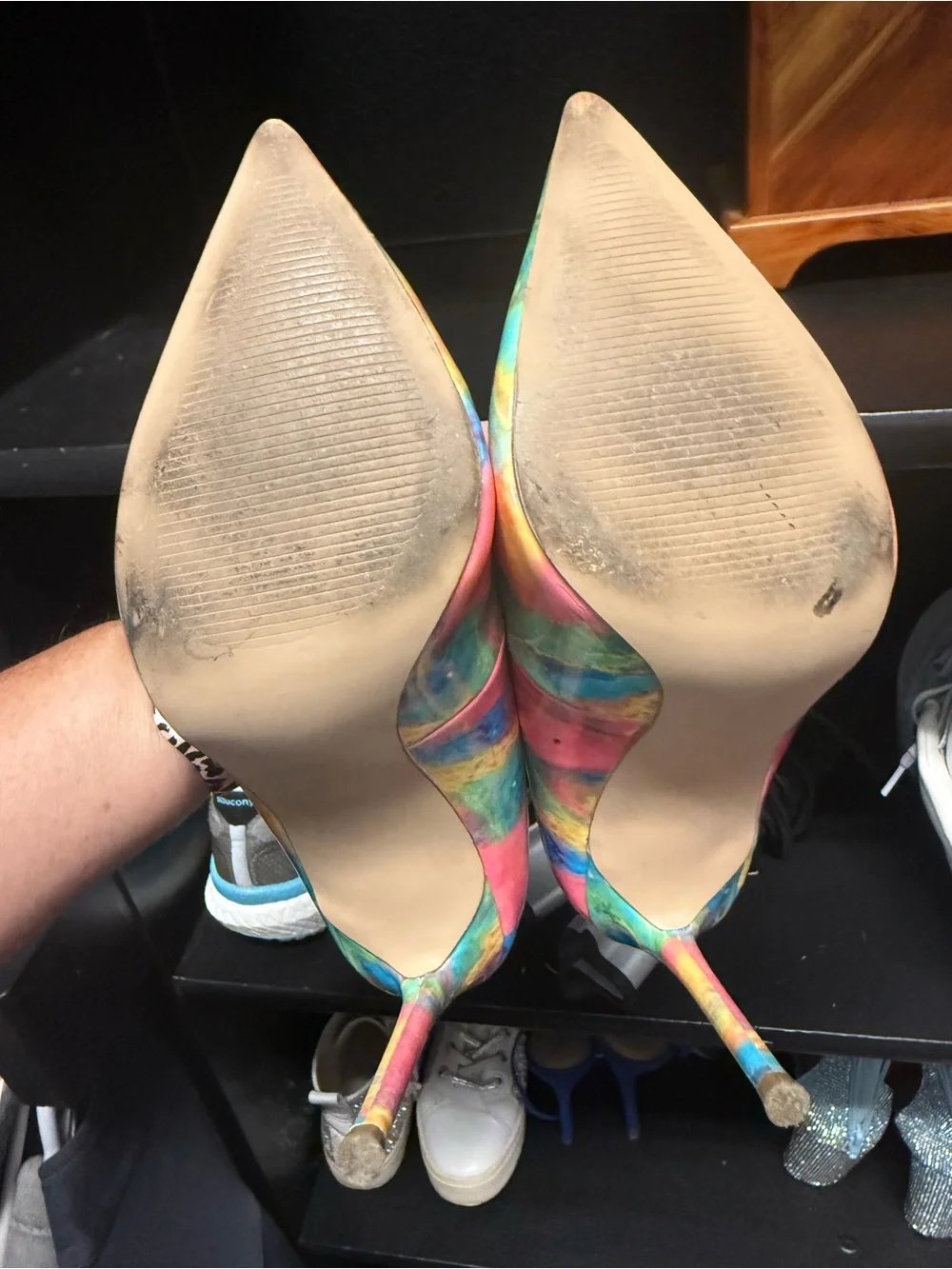 Steve Madden Multicolor Pointed Toe Stiletto Heels Size 6.5